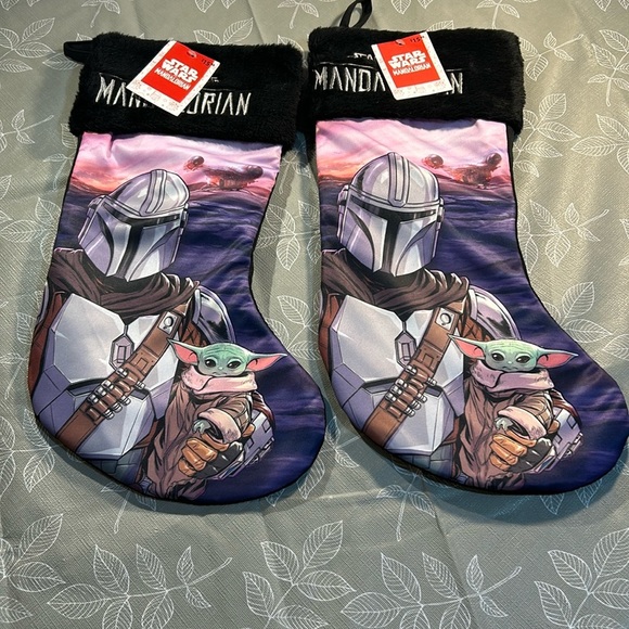 Disney Stars Wars The Mandalorian, 2 Stockings. - Picture 1 of 12
